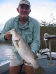 American bass pro, Gary Boyd, reckoned that the barra weren't too bad in the pullin' department.